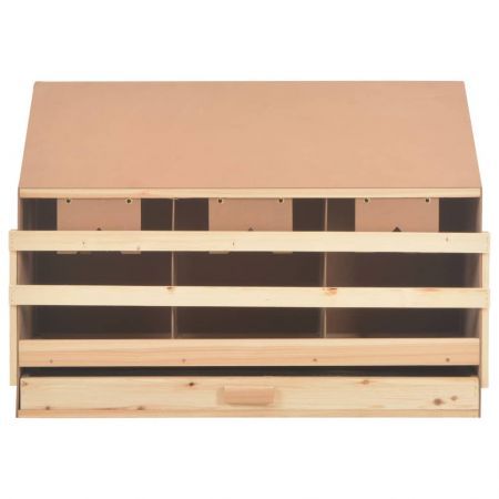 Chicken Laying Nest 3 Compartments 93x40x65 cm Solid Pine Wood