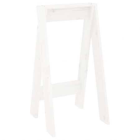 Stools 2 pcs White 40x40x75 cm Solid Wood Pine