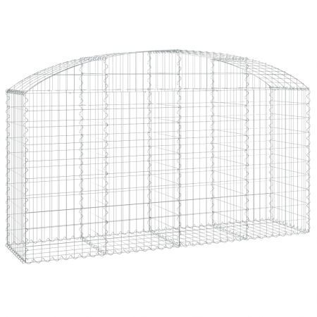 Arched Gabion Basket 200x50x100/120 cm Galvanised Iron