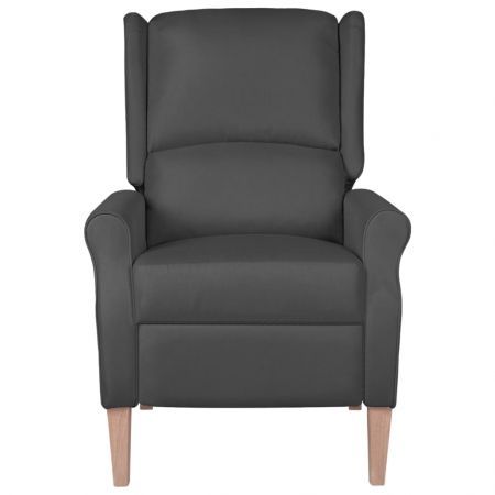 Massage Reclining Chair Dark Grey Fabric