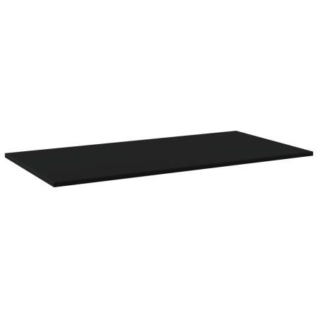 Bookshelf Boards 4 pcs Black 80x30x1.5 cm Engineered Wood