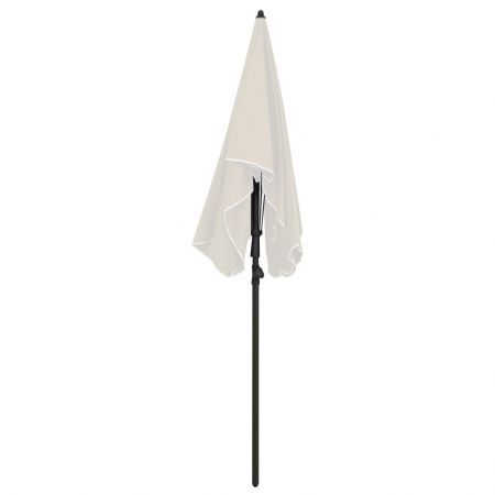 Garden Parasol with Pole 200x130 cm Sand