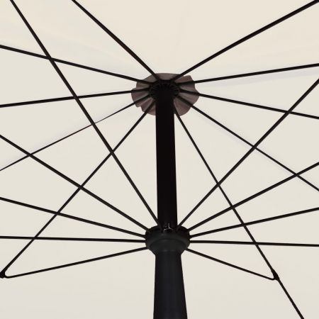 Garden Parasol with Pole 200x130 cm Sand