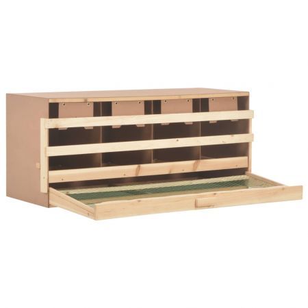 Chicken Laying Nest 4 Compartments 106x40x45 cm Solid Pine Wood