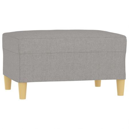 Footstool Light Grey 70x55x41 cm Fabric