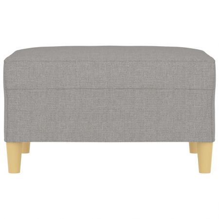 Footstool Light Grey 70x55x41 cm Fabric