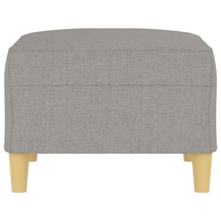 Footstool Light Grey 70x55x41 cm Fabric