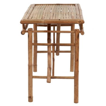 Folding Garden Table 115x50x75 cm Bamboo