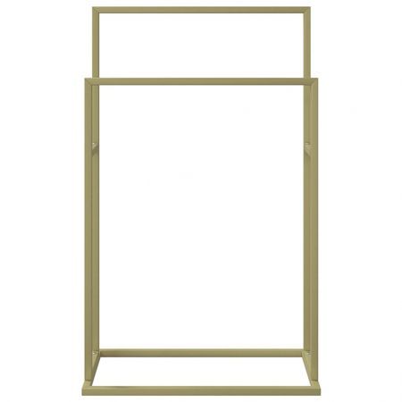 Freestanding Towel Rack Gold 48x24x78.5 cm Iron