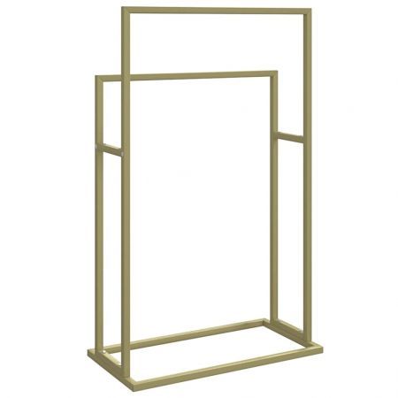 Freestanding Towel Rack Gold 48x24x78.5 cm Iron