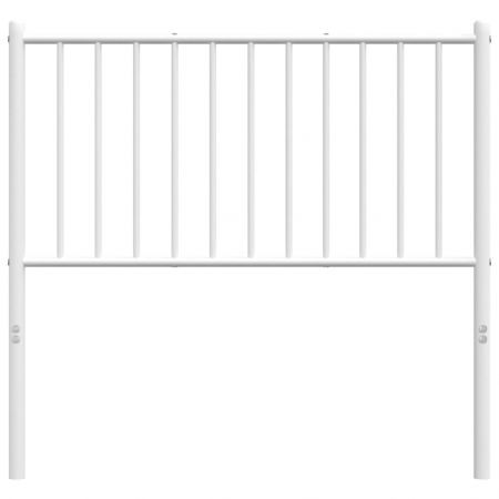 Metal Headboard White 90 cm