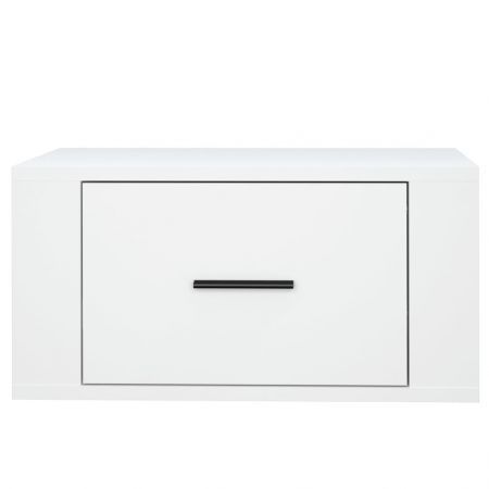 Wall-mounted Bedside Cabinet White 50x36x25 cm