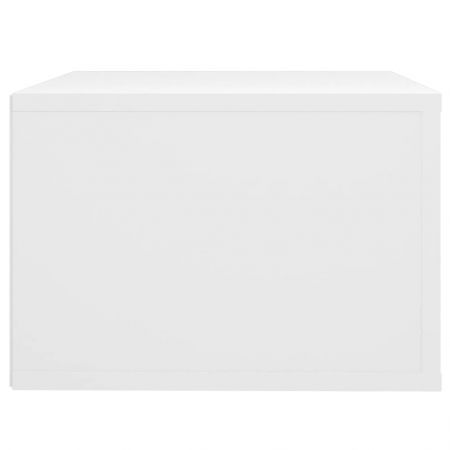 Wall-mounted Bedside Cabinet White 50x36x25 cm