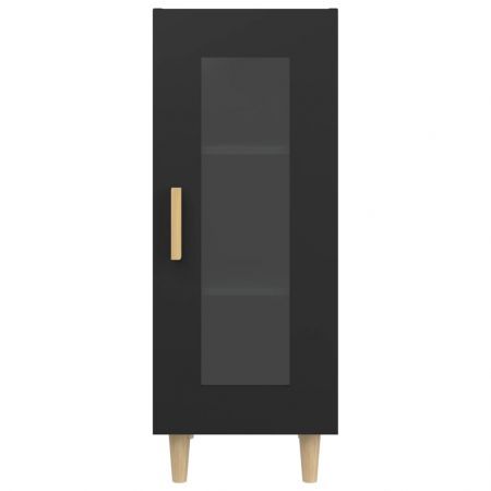 Sideboard Black 34.5x34x90 cm Engineered Wood