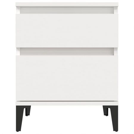 Bedside Cabinet White 40x35x50 cm