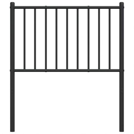 Metal Headboard Black 107 cm