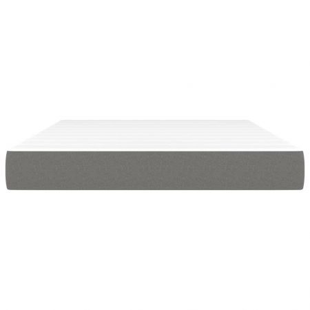 Pocket Spring Bed Mattress Dark Grey 137x190x20 cm Full Fabric