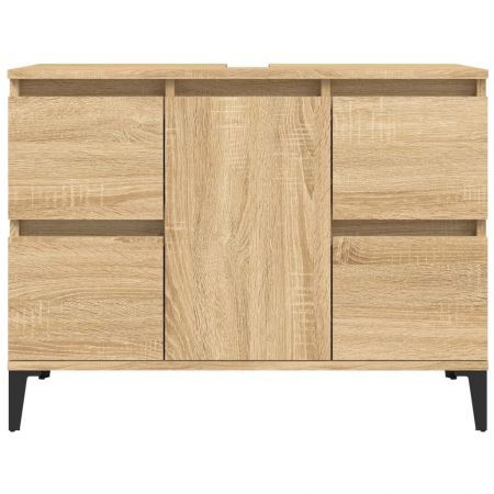 Sink Cabinet Sonoma Oak 80x33x60 cm Engineered Wood