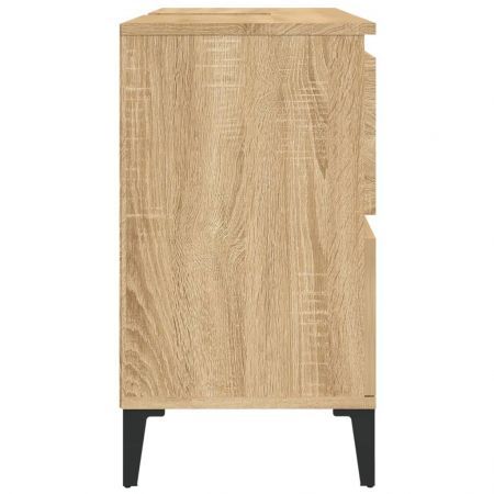 Sink Cabinet Sonoma Oak 80x33x60 cm Engineered Wood