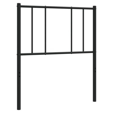 Metal Headboard Black 107 cm