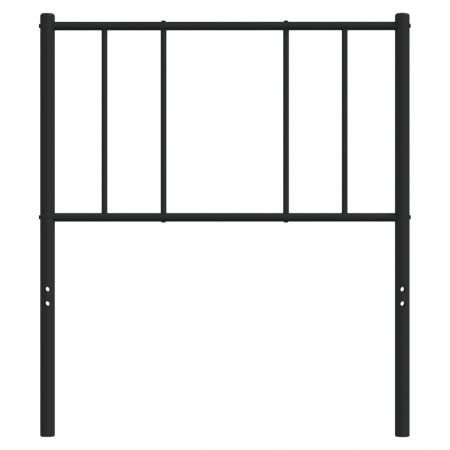 Metal Headboard Black 107 cm