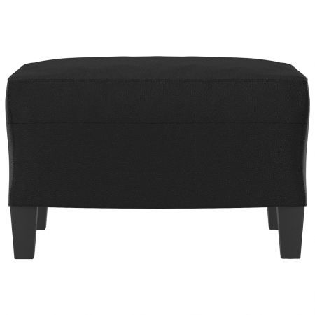 Footstool Black 60x50x41 cm Faux Leather