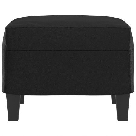 Footstool Black 60x50x41 cm Faux Leather