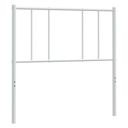 Metal Headboard White 107 cm