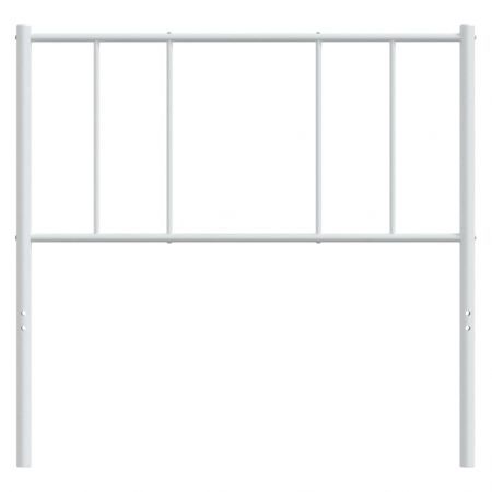 Metal Headboard White 107 cm