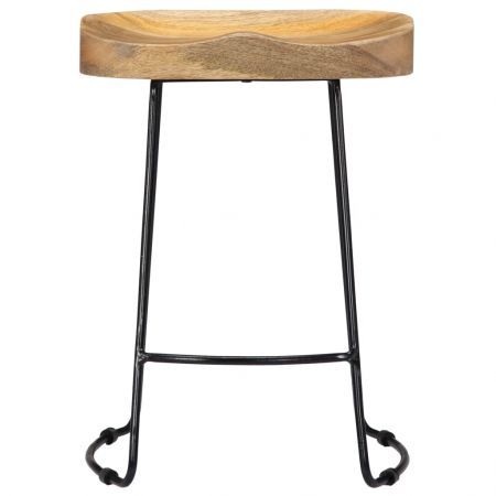 Gavin Bar Stools 2 pcs Solid Mango Wood