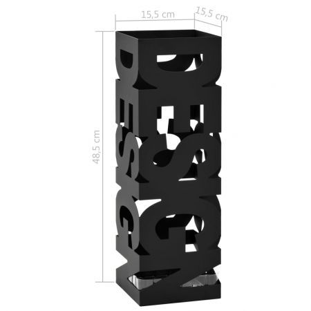 Umbrella Stand Design Steel Black