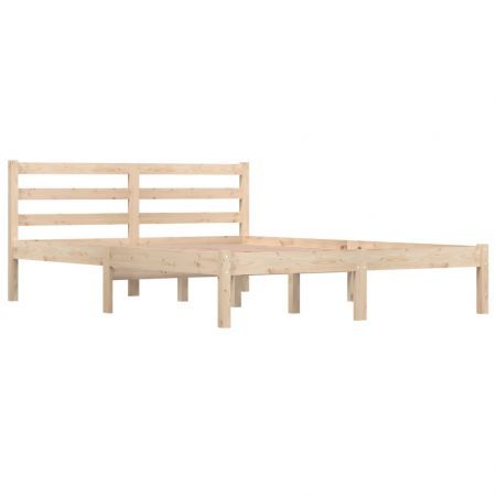 Bed Frame Solid Wood Pine 137x187 Double Size