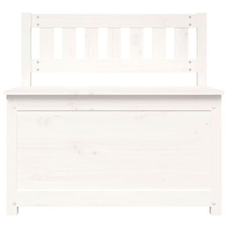 Bench White 80x41x77 cm Solid Wood Pine