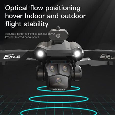 Triple-Camera Drone 4K HD Optical Flow Positioning 360° Obstacle Avoidance Foldable Quadcopter Wifi FPV 3 batteries