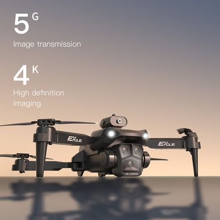 Triple-Camera Drone 4K HD Optical Flow Positioning 360° Obstacle Avoidance Foldable Quadcopter Wifi FPV 3 batteries