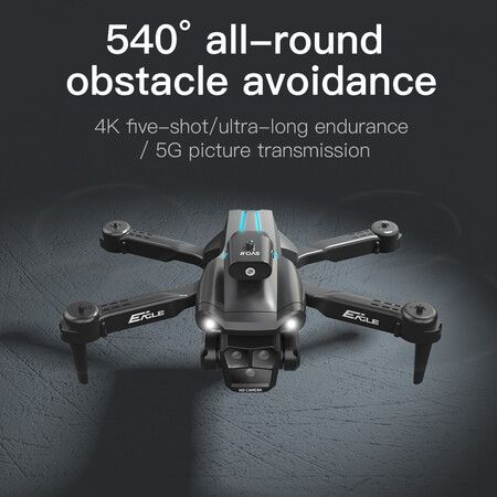 Triple-Camera Drone 4K HD Optical Flow Positioning 360° Obstacle Avoidance Foldable Quadcopter Wifi FPV 3 batteries