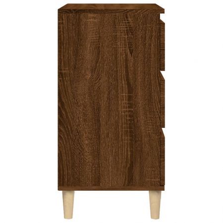 Bedside Cabinet Brown Oak 40x35x70 cm Engineered Wood