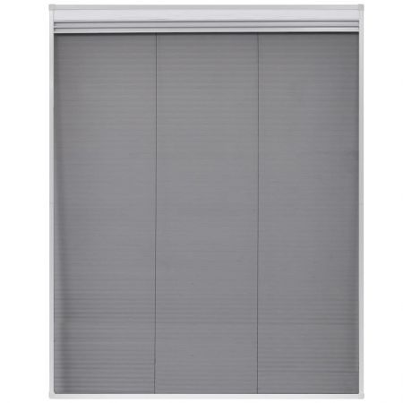 Plisse Insect Screen for Windows Aluminium 80x100 cm with Shade