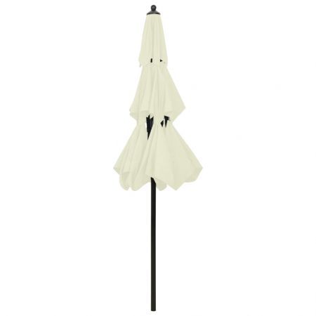 3-Tier Parasol with Aluminium Pole Sand 2.5 m