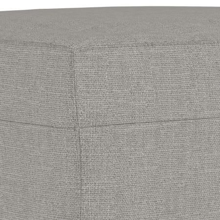 Footstool Light Grey 70x55x41 cm Fabric