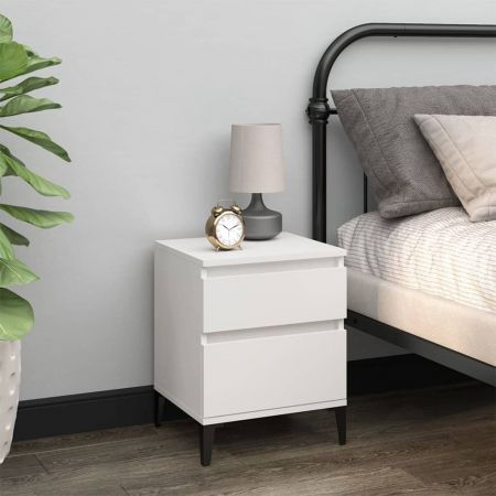 Bedside Cabinets 2 pcs White 40x35x50 cm