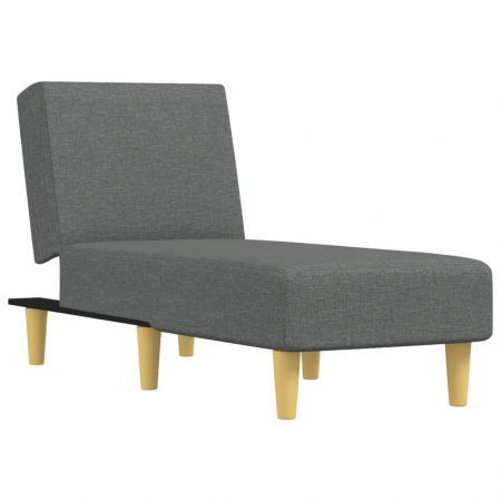 Chaise Longue Dark Grey Fabric