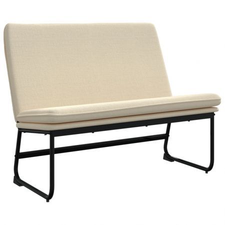 Bench Cream 100x75x76 cm Fabric