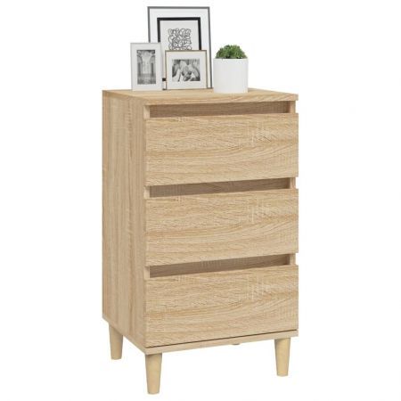 Bedside Cabinet Sonoma Oak 40x35x70 cm Engineered Wood