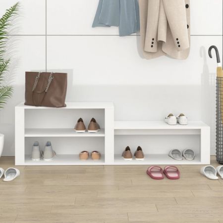 Shoe Cabinet White 150x35x45 cm Engineered Wood