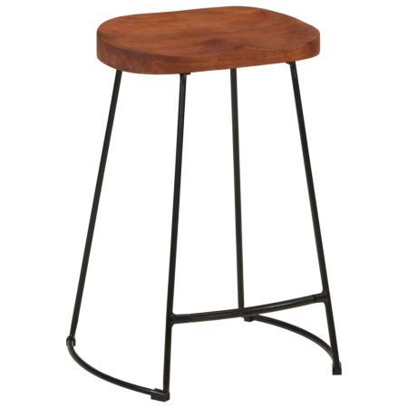 Gavin Bar Stools 2 pcs 45x40x63 cm Solid Wood Mango