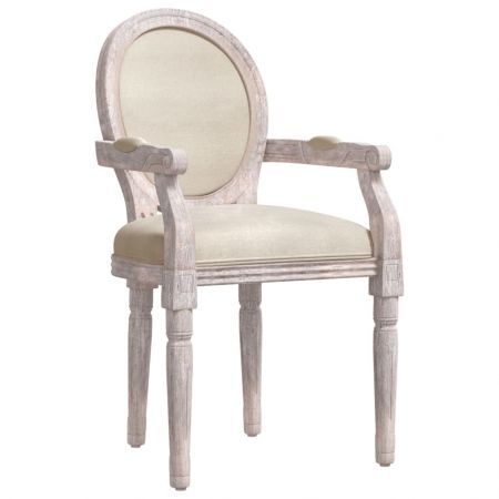 Dining Chair Beige 54x56x96.5 cm linen