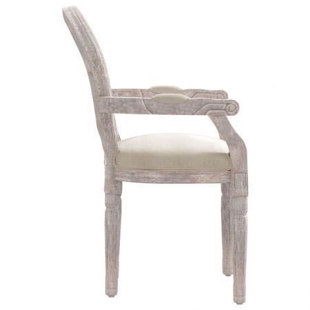 Dining Chair Beige 54x56x96.5 cm linen