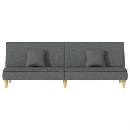 Sofa Bed Dark Grey Fabric