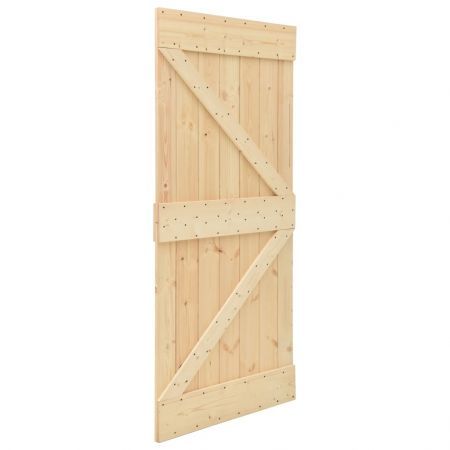 Door 90x210 cm Solid Pine Wood